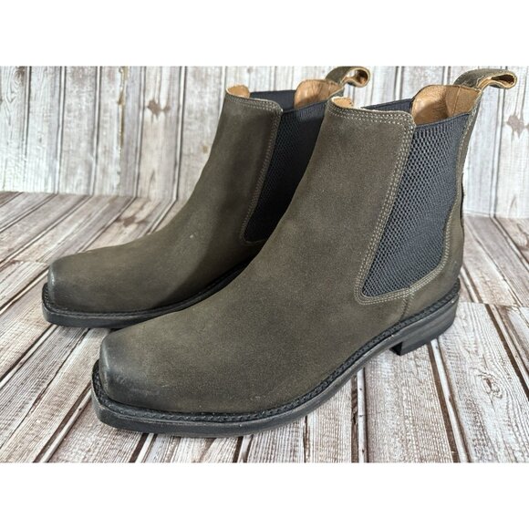 Frye Conway Suede Leather Chelsea Boots Size 10.5 Color Grey Brand New Mspr $328 - Picture 1 of 8